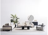 Set Di Divani Da Salotto Poltrona Tavolino 2X Divani 3 Posti