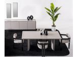 Set Sala Da Pranzo Tavolo Da Pranzo 4X Sedie Credenza Mobili Moderni Di Alta Qualità