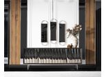 Cassettiera Nera Credenza Specchio Mobile Legno Credenza Luxu