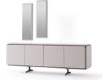 Credenza Credenza Con Specchio Gruppo Cassettiera Legno Beige Sala Da Pranzo Alta Qualità