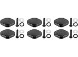 Yctze 6Pcs Chitarra Elettrica Accordatura Pegs Macchina Teste Con Viti E Rondelle Per Migliorare Le Prestazioni (Nero)