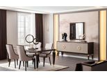 Set Da Sala Da Pranzo: Tavolo, 6 Sedie, Credenza E Specchio - Elegante E Moderno