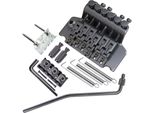 6 Corde Doppio Rullo Cordiera Sella Ponte Tremolo Pratico Supporto Di Ricambio Per Chitarra In Lega Di Zinco Con Spaziatura Corde Standard Per Chitarra Elettrica (Nero)