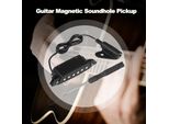 Pickup Magnetici A Bobina Per Chitarra Acustica, Pickup Magnetici A Bobina 6,35 Mm Con Cacciavite Per Chitarra Acustica Folk