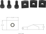 Chitarra Elettrica Ponte Tremolo Blocca Corde Sistema Di Bloccaggio Blocco Dado In Metallo E Morsetto Viti Esagonali Accessori Per Chitarra, Confezione Da 3 Set