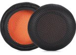 Inf 2 Cuscinetti Auricolari In Pelle Proteica Per Plantronics Voyager - Nero/Arancio