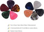 50Pcs/Confezione Di Plettri Colorati Della Chitarra Della Celluloide Per Le Chitarre Acustiche Elettriche Del Basso (Colori E Spessore 0.46Mm/0.71Mm/0.96Mm Consegna Casuale)