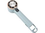 Mini Ventilatore Portatile Portatile A Semiconduttore Ventilatore Di Raffreddamento A 3 Velocità Piccolo Ventilatore Da Scrivania Usb Ricaricabile Per Ragazza Donne Viaggio Interno Esterno Blu