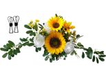 Decorazione Floreale Del Segno Di Benvenuto Della Festa Di Nozze