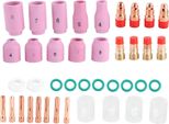 40Pcs/Set Ugello Di Saldatura Torcia Tig Gas Lente Saldatore Punta Per WP?171826 Riparazione Strumento