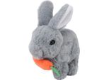 Coniglietto Realistico Giocattolo Di Peluche Interattivo Di Pasqua Elettronico Saltellante Coniglietto Giocattolo Con Suono Orecchie Meccaniche Per Regalo Di Compleanno Grigio