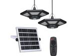 360Leds Garage Light Solar Powered Pendants Lamp Motion Sensor Light Outdoor Impermeabile Luci A Sospensione Con Telecomando