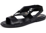 1801J Sandalo Donna Black Tod’S Scarpe Leather/Patent Shoe Woman