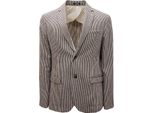 2362AG Giacca Uomo OFFICINA36 Black/White/Beige Cotone/Linen Blend Jacket Man