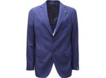 1746AG Giacca Uomo Bastianello Angelo Nardelli Blue Wool Textured Jacket Man