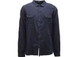 9527AQ Camicia Uomo OFFICINA36 Man Cotone Shirt Blue