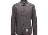 L3246 Camicia Uomo Fred Mello Man Garment Dyed Shirt Black