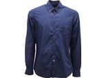 L3866 Camicia Uomo Fred Mello Man Garment Dyed Shirt Blue