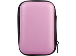 Mini Borsa Di Stoccaggio Gadget Organizzatore Custodia Portatile Per Auricolare U Disk Cavo Dati Caldo (Rosa)