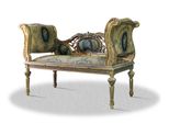 Casa Padrino Panca Barocca Con Motivo 110 X 45 X H. 80 Cm - Panca