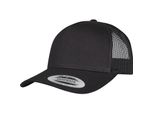 Flexfit 6506 | Cappello Trucker Retro A 5 Pannelli, Materiale Esterno In Twill Di Cotone - Colore: Nero - Taglia: Unica