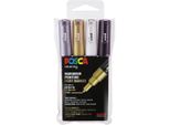 Marcatore A Pigmento Uni-Ball Posca PC-1MC, Confezione Da 4 Pz