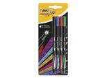 Bic Fineliner Intensity Fine Confezione Blister Da 4 Pezzi