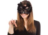 Bristol Novelty Maschera Da Gatto Unisex Per Adulti BN1394 (Taglia Unica) (Nero)