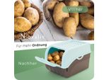 Set Di Cassette Per Verdure Novaliv Turquoise Light Cassetta Per Patate Cassetta Per Cipolle Cassetta Per Aglio Cassetta Per Frutta