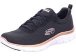 Skechers Flex Appeal 4.0 - Brilliant View - Nero / Rose Gold Tessile Dimensioni: 43 Normale