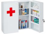 Armadietto Dei Medicinali Relaxdays Xxl In Bianco
