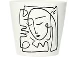 Vaso Decorativo Face Ii Altezza 12 Cm