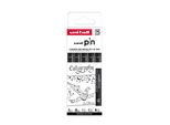 Uni-Ball PIN/5 Pf ASP015 Uni-Ball Pin Pf "Calligraphy"" Fineliner, Set Da 5"