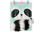 Diario In Peluche, Taccuino, Wolfy, Procione Con Lucchetto