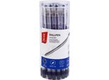 Penna A Sfera Per Ufficio 0,7 Mm Tubo Nero (20 Pezzi) Memobe