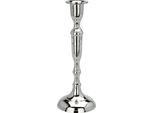 Portacandele In Metallo Argentato Altezza 20 Cm, Variante C