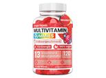 Gomme Multivitaminiche Vegan Vitastrong, 120 Gommine, 13 Vitamine E Minerali, Complesso Multivitaminico Per Adulti, Gommine Vitaminiche Senza Saccarosio Aggiunto, Con Minerali Come Zinco, Iodio, Acido Folico