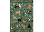 Gibsons Puzzle Arazzo Giardino 1000 Pezzi Gatti Fiori