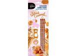 Set Di 3 Matite E 3 Gomme Profumate Caramello Salato Kidea
