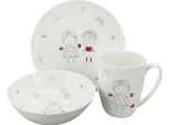 Set Da Pranzo Per Bambini Bambina (Piatto, Ciotola, Tazza)