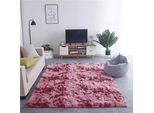 Ombre Shaggy Strado Teppich 200X300 Ombrered (Rot)