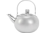 Teiera, Teiera In Acciaio Inox, Caffettiera, Bollitore D'acqua, Bollitore A Fondo Piatto, Bollitore Con Fornello A Induzione