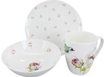 Set Da Colazione In Porcellana Luna Poetica (Piatto, Ciotola, Tazza)