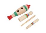 Guiro, Guiro Di Pesce, Guiro Di Legno, Guiro Raschietto Musicale, Tubo Sonoro Di Legno, Strumento A Percussione