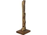 Milani Home - Porta Bottiglie In Legno Di Teak Cm 30 L X 35 P X 100 Hdi Coloremarrone Chiaro