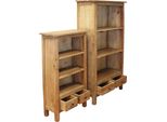 Milani Home - Libreria In Legno Di Mogano Cm 77 L X 33 P X 139 Hdi Coloremarrone