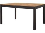 Milanihome.It - Tavolo Da Pranzo Allungabile Di Design Moderno Industrial Cm 90 X 160/220 X 77 Hdi Colorequercia Chiaro