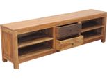 Milani Home - Mobile In Legno Di Mogano Cm 170 L X 35 P X 50 Hdi Coloremarrone