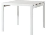 Milanihome.It - Tavolo Da Pranzo Moderno Di Design Allungabile A Libro Frassinato 90X90/180Di Colorebianco