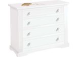 Milanihome.It - Comò In Legno Massello 115X50X90Di Colorebianco
